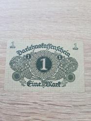 Almanya – Darlehnskassenschein 1 Mark (Berlin, 1 Mart 1920) | Reichsschuldenverwaltung | Temiz Örnek | VF+/EF-