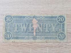ÇOK NADİR -İkili Lot — ABD Kâğıt Para Tarihi: Ohio Rail Road $2 “Obsolete Scrip” (c.1838–40’lar, RW&H gravür) + Confederate States of America $20 (1864, mavi arka) | Orijinal | Tarihî belge