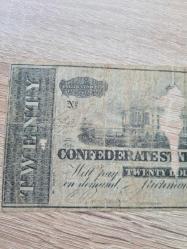 ÇOK NADİR -İkili Lot — ABD Kâğıt Para Tarihi: Ohio Rail Road $2 “Obsolete Scrip” (c.1838–40’lar, RW&H gravür) + Confederate States of America $20 (1864, mavi arka) | Orijinal | Tarihî belge