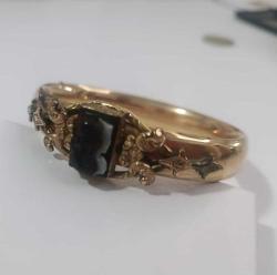 Antika Victorian Altın Dolgu (Gold Filled) Sardonyx Roma Askeri Cameo Bilezik