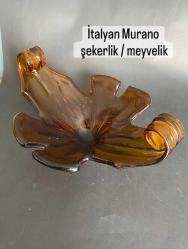 Murano şekerlik İtalyan murano jardinyer şekerlik meyvelik