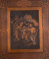 Louvre Müzesi eseri Sainta Familla NADİR koleksiyonluk bakır gravür