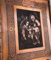 Louvre Müzesi eseri Sainta Familla NADİR koleksiyonluk bakır gravür