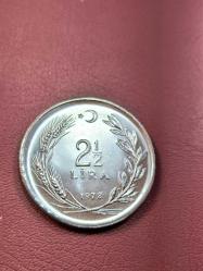 1978 2,5 Lira  FAO Kadının Süsü Kültür ve Erdemdir Çil