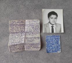 1970'LER ÖĞRENCİ FOTOĞRAF VE ÇEKTİĞİ SINAV KOPYALARI.  KONDİSYON YÜKSEK KOLEKSİYONLUK NADİR