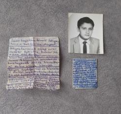 1970'LER ÖĞRENCİ FOTOĞRAF VE ÇEKTİĞİ SINAV KOPYALARI.  KONDİSYON YÜKSEK KOLEKSİYONLUK NADİR