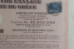 Yunanistan Millî Bankası Tahvili – 1912, 100 Drahmi