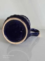 Kobald mavisi sütlük. Y:12 cm.