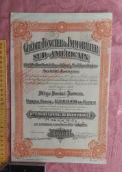 LOT.20 » Crédit Foncier; Immobilier Sud-Américain Hisse Senedi Antwerpen (Anvers), 1929