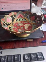 Hindistan el yapımı erken dönem etli bakır şekerlik