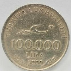 TÜRKİYE  2000   100.000  LİRA