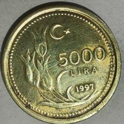 TÜRKİYE 1997   5000 LİRA