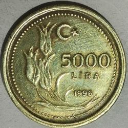 TÜRKİYE 1996   5000 LİRA