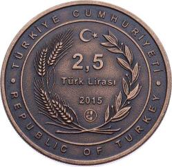 2015 - Muavenet-i Milliye Muhribi Bronz Hatıra Para Sertikalı