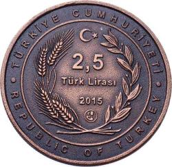 2015 - Hamidiye Kruvazörü Bronz Hatıra Para Sertikalı