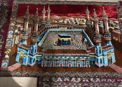 Antika duvar halısı 45 Yıllık duvar halısı Kabe desenli 180x120cm Yırtığı söküğü yok