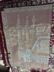 Antika duvar halısı 45 Yıllık duvar halısı Kabe desenli 180x120cm Yırtığı söküğü yok
