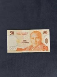 B55 seri 50 Yeni Türk Lirası