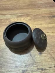 Çin geleneksel Demir Mor kil çay kutusu lotus çay saklama kutusu