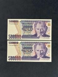 7. Emisyon F54 seri  500.000 Lira