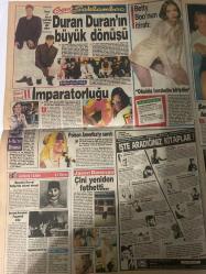 SAKLAMBAÇ GAZETESİ DOĞUM GÜNÜ HEDİYESİ - 27 EKİM 1990 - SADECE 8 SAYFADIR -Hülya Koçyiğit - Meltem Doğanay - Erol Atar - Hakan Gülay - Nazan Şoray - Kevin Costner - Sinead O’Connor - Perihan Savaş - Engin Koç - Ceylan - Şener Şen - Kadir İnanır - Genço Erkal - Anne Thyp - Simon Le Bon - Betty Boo - Jason Donovan - Mustafa Kemal - Napoléon - Paganini - Fatih Geç - Orhan Ünal - Yakup Kamer - “92’de yine adayım” - Şimdi gözler bizim Liz’de - Podyum güzelinin yeni kimliği: Turhan Sultan - Tarihi kostümler hazırlandı - Assolistlik bahara kaldı - Spor dünyasının son devi - Öğrencilik günleri - Hava raporunu hayvanlardan alın - Hayata yön veren taşlar - Burca göre taş - Ruhu dinlendiren çiçekler - Korkularımızdan nasıl kurtulabiliriz - Yalnızlık korkusu - Yıldızname’nin mini tarihçesi - Alo burası öbür dünya - Bu çocukta şeytan tüyü mü var - Şener Şen 3 uluslararası festivalde - Tavugunu yiyim - Aslan Asker Şvayk’ın dönüşü - Bebek annanede Ceylan turnede - Melodi’nin geleceği için - Duran Dur