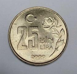 2000 MADENİ 25 BİN LİRA ÇİL