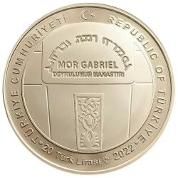 Türkiye'nin Kadim Kültürü Serisi No.1 ''Mor Gabriel Manastırı'' 2022 (Gümüş) Darphane Hatıra Parası ''SERTİFİKALIDIR''