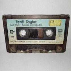 Kaset Ferdi Tayfur naz etme canına okuyacağım. Orijinal 1988 kağıt Baskı. kartoneti yok. kaset baştan sona dinlendi sorunsuz çalışıyor.
