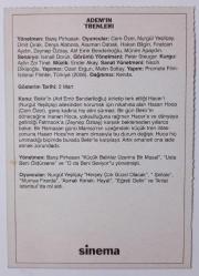 Adem'in trenleri - Nurgül Yeşilçay & Cem Özer ~ [ SİNEMA KARTI ]