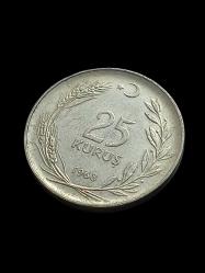 25 Kuruş 1963 Koleksiyon Madeni Para Koleksiyon Başlangıç Setleri