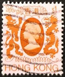 +++ HONG KONG KRALİÇE    1982      1D    - DAMGALI