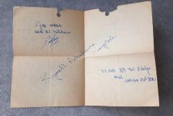 1989 TARİHLİ ASKERİ MALZEME DAĞITIM EVRAĞI. KONDİSYON YÜKSEK KOLEKSİYONLUK NADİR
