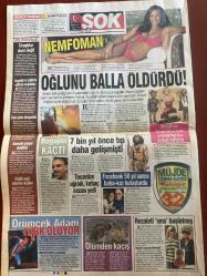 ŞOK GAZETESİ DOĞUM GÜNÜ HEDİYESİ - 27 OCAK  2010 - TAM TAKIM 12 SAYFADIR -Kıvanç Tatlıtuğ-Ibrahim Tatlıses-Hilmi Topbaş-Funda Hanım-Signe Ghislaine-Brad Pitt-Angelina Jolie-Hulusi Tunca-Nejat İşler-Gülben Ergen-Sultan Aydin-Halil Aydin-Burcu Kara-Zeynep Beşerler-Okan Bayülgen-Ajda Pekkan-Bengü Özerdem-Demet Akalın-Önder Bekensir-Hülya Avşar-Tuğba Özay-Ceyda Düvenci-Demet Akalın-Yıldo-Murat Akkaya-Tuba Büyüküstün-Cansel Elçin-Hadise-Taner Karadağlı-Sümer Tilmaç-Serdar Ortaç-Rahibe-Sadettin Saran-Serkan Kaya-Ajda Pekkan-Cem Yılmaz-Cübbeli Ahmet Hoca-Ivana Sert-Yurdal Sert-Ebru Polat-Ali Rıza Bey-Beyazıt Öztürk-Tanem Sivar-El İlanyıla-Ejder Kapanı-Matt Damon-Mel B-Michael Jackson-Hülya Avşar-Halil Ergün-Ali Sürmeli-Saadettin Saran-Recep İvedik-Behlül-Zeynep-Tak-Tak Naci-En duygusal erkek Behlül-G.Saray’ın son bombası-Soğuklar Topbaş’ın vicdanını dondurdu-Seviş seviş hamile kalma-Sigarayı bırakmak için Vakıf Gureba’ya gidin-Nemfoman-Oğlunu balla öldürdü-Cem Yılmaz ‘Cübbeli’ye giydirdi-Hem