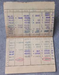 1965 TARİHLİ TÜRKİYE İŞ BANKASI HESAP CÜZDANI.  FOTOĞRAFTA GÖRÜLDÜĞÜ GİBİDİR KOLEKSİYONLUK NADİR