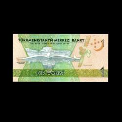 TÜRKMENİSTAN (2017) - 1 Manat (ÇİL 10/10)