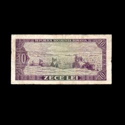 ROMANYA (1966)  - 10 Lei (Temiz 6,0/10)