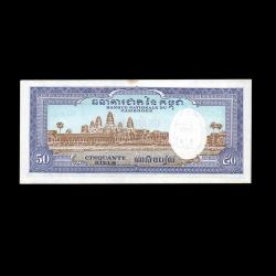 KAMBOÇYA (1956-1975) - 50 Riels (ÇA-ÇİL 9,5/10)
