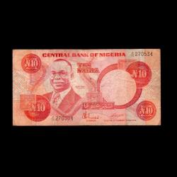 NİJERYA (1984-2000) - 10 Naira (Temiz 6,0/10)