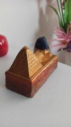vintage antik mısır heykeli taş biblo & 15 x 10 x 7 cm
