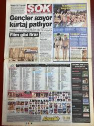 ŞOK GAZETESİ DOĞUM GÜNÜ HEDİYESİ - 6 HAZİRAN 2006 - TAM TAKIM 12 SAYFADIR -Erol Köse-Gökhan-Atıl Ural-Hakan Ural-Memati-Aliye-Özgün-Sabri Sarıoğlu-Keremcem-Yasemin Ergene-Paul McCartney-Heather Mills-Burcu Ayan-Haluk Ulusoy-Marco Aurelio-Emerson-Tolga Zengin-Bobo-Roberts-Hingis-Hüseyin Öztürk-Serenay Sarıkaya-Sabriye Sabancı-Fatma Şahin-Kılıçdaroğlu-Tuba Ünsal-Yavuz Seçkin-Serhat Tekin-Mehmet Ali Erbil-Şafak Karaman-Merve Sevi-Haluk Ulusoy-Hülya Avşar-Uğur Dündar-Antalya alev alev-Kılavuzu Köse olanın-Mevlit hurafe-Gençler azıyor kürtaj patlıyor-Film gibi firar-Namus katliamı-Cinselliğin olmadığı bir aşk yaşayabilirim-McCartney’ye porno şoku-Aurelio’dan daha iyisi var-Antalya alev alev-En kral hizmet-Suyu gören haber versin-Kavrucu sıcağa yağmur molası-Mevlit hurafe-Brezilya’da 15 bin şehvetli dansçı sahne aldı-Mankenler kraliçesi Bodrum’da seçilecek-Hassas Armani erkekliğini hatırlattı-Deccal doğdu mu-Cinselliğin olmadığı bir aşk yaşayabilirim-Bingöl’de hain saldırı 1 şehit-Ecstasy gü