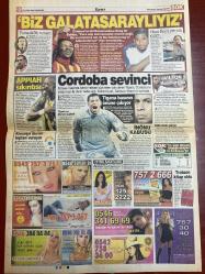 ŞOK GAZETESİ DOĞUM GÜNÜ HEDİYESİ - 23 OCAK 2006 - 4 SAYFADIR -Numay O.-H.H.-Zülfiye Karabulut-Doktor N.G.-Ayşe Akyürek-Boris-Tomas-Iliç-Song-Saidou-Okan Koç-Appiah-Cordoba-Tigana-Ahmet Şipal-Veysel-Ayten-Duygu-Sevda-Haluk Ulusoy-Hıncal Uluç-Gisele Sting-Damat cinneti-Kendisini yakalayan polislere teşekkür etti-Araç kullanan kadınlar dikkat-Chat’te striptiz-Koynumdaki yılan-Boşanınca evlendik-Bir palto kaç can eder-İnsanlık için büyük bir adım-Hep yakalanıyorlar-Futbol onlarla güzel-Ferrari fanatiği-Biz Galatasaraylıyız-Appiah sıkıntısı-Cordoba sevinci-Tigana basının önüne çıkıyor-İnönü kabusu-Haber Hattı-Televole’ler kapkaççı mı üretiyor-Kadını AIDS’ten koruyan jel-Konuşma yetkini kullan-Fırçalı yorum karikatürü.