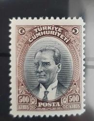 LOT.13 » 1930 Londra 500 kuruş mnh - defter izi mevcut isfila 2024 katalog 3000 tl