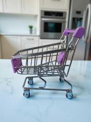 metal dekoratif mini market arabası & 12 x 10