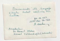 1953 YILI ERZİNCAN KAYAK YAPAN ASKER SUBAY DOKTOR SİYAH BEYAZ FOTOĞRAF - ARKASI NOTLU
