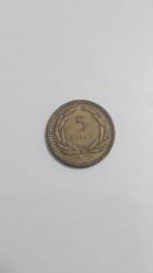 CUMHURİYET DÖNEMİ 1951 PİRİNÇ 5 KURUŞ