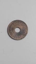 CUMHURİYET DÖNEMİ 1949 PİRİNÇ DELİKLİ 1 KURUŞ