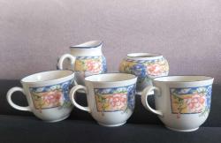 GEORGE TABLEWARE ÇAY VE SÜT TAKIM PARÇALARI.  SÜRAHİ, ŞEKERLİK VE 3 ADET FİNCAN.  KONDİSYON YÜKSEK KOLEKSİYONLUK NADİR