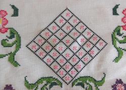 VİNTAGE EL YAPIMI KANAVİÇE YASTIK. KONDİSYON YÜKSEK KOLEKSİYONLUK.  ÖLÇÜ 36 X 56 CM