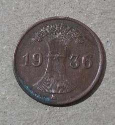 ALMANYA 1936 1 PFENNIG