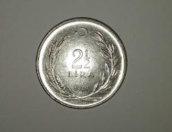 1978 - 2 buçuk lira (çok çok temiz kondisyonda)